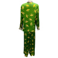 Load image into Gallery viewer, Dries Van Noten Green / Yellow Printed Silk Two-Piece Set
