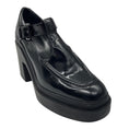 Load image into Gallery viewer, Robert Clergerie Black Shiny Leather Chunky Platform Oxford Heels
