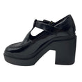 Load image into Gallery viewer, Robert Clergerie Black Shiny Leather Chunky Platform Oxford Heels
