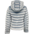 Load image into Gallery viewer, Moncler Light Blue Velour Hooded Puffer Jacket
