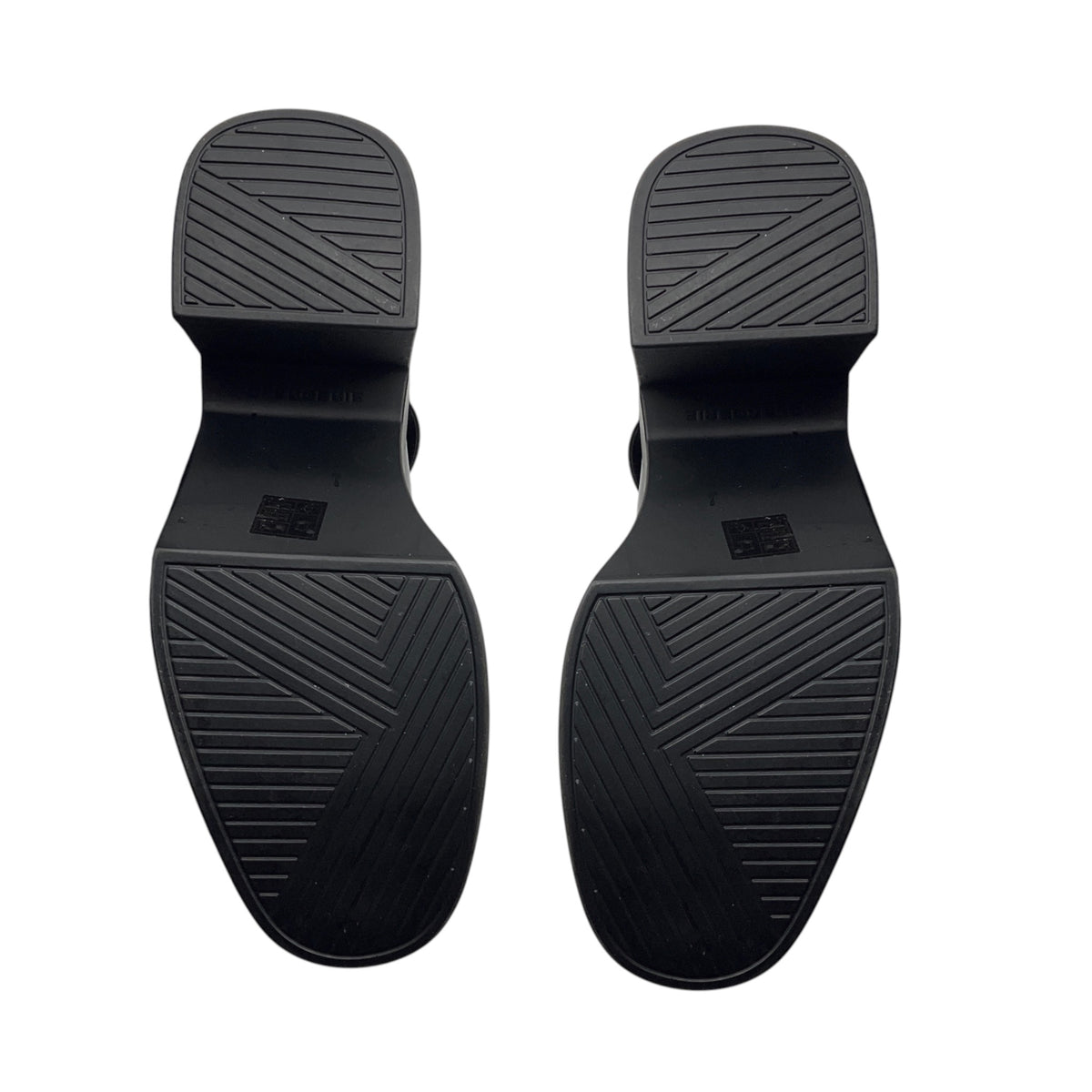 Robert Clergerie Black Shiny Leather Chunky Platform Oxford Heels