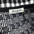 Load image into Gallery viewer, Alaia Black / White Check Knit Cardigan Sweater
