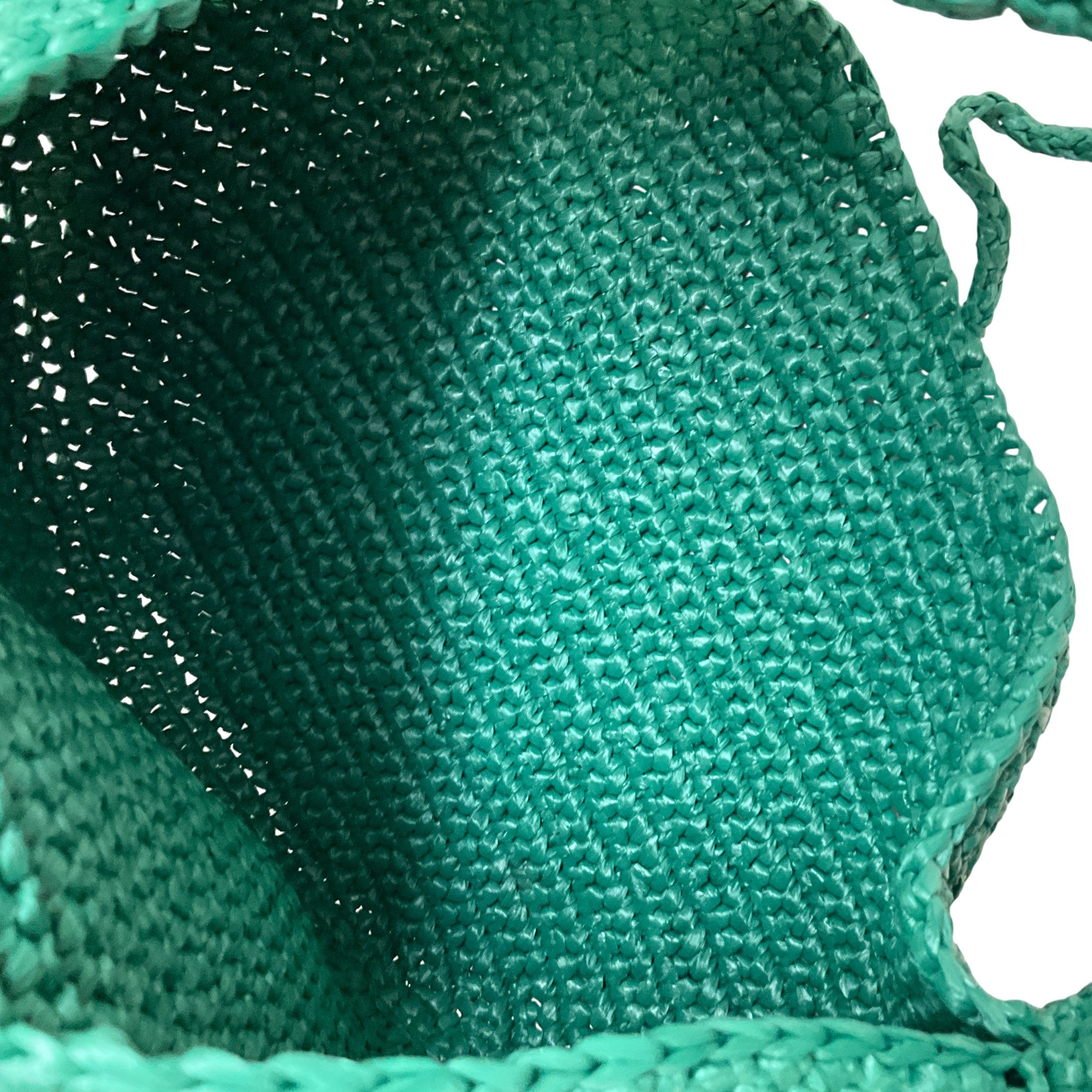 Khaite Green Raffia Medium Olivia Hobo Bag