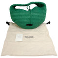 Load image into Gallery viewer, Khaite Green Raffia Medium Olivia Hobo Bag
