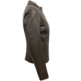 Load image into Gallery viewer, Peserico Brown Leather Moto Jacket
