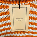 Load image into Gallery viewer, La Ligne Apricot Orange / Cream Fine Stripe Mini Marina Sweater
