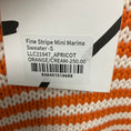Load image into Gallery viewer, La Ligne Apricot Orange / Cream Fine Stripe Mini Marina Sweater
