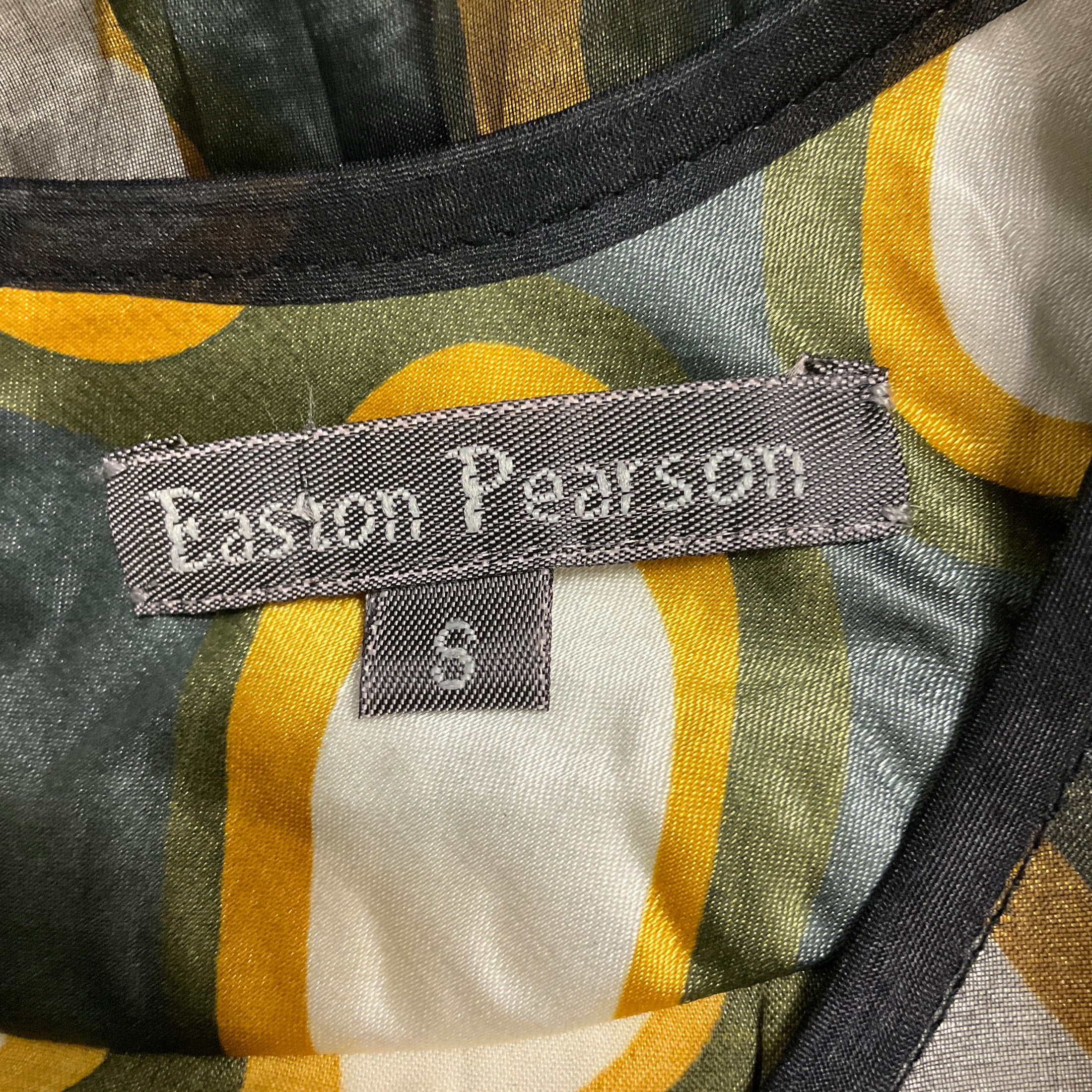 Easton Pearson Black / Gold Embellished Silk Dress