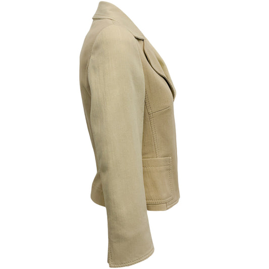 Akris Punto Two Tone Beige Cotton Jacket