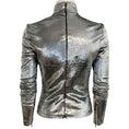Load image into Gallery viewer, Balenciaga Silver Sequined Turtleneck Top
