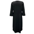 Load image into Gallery viewer, Dorothee Schumacher Black Ruffled Detail Long Sleeved Midi Dres
