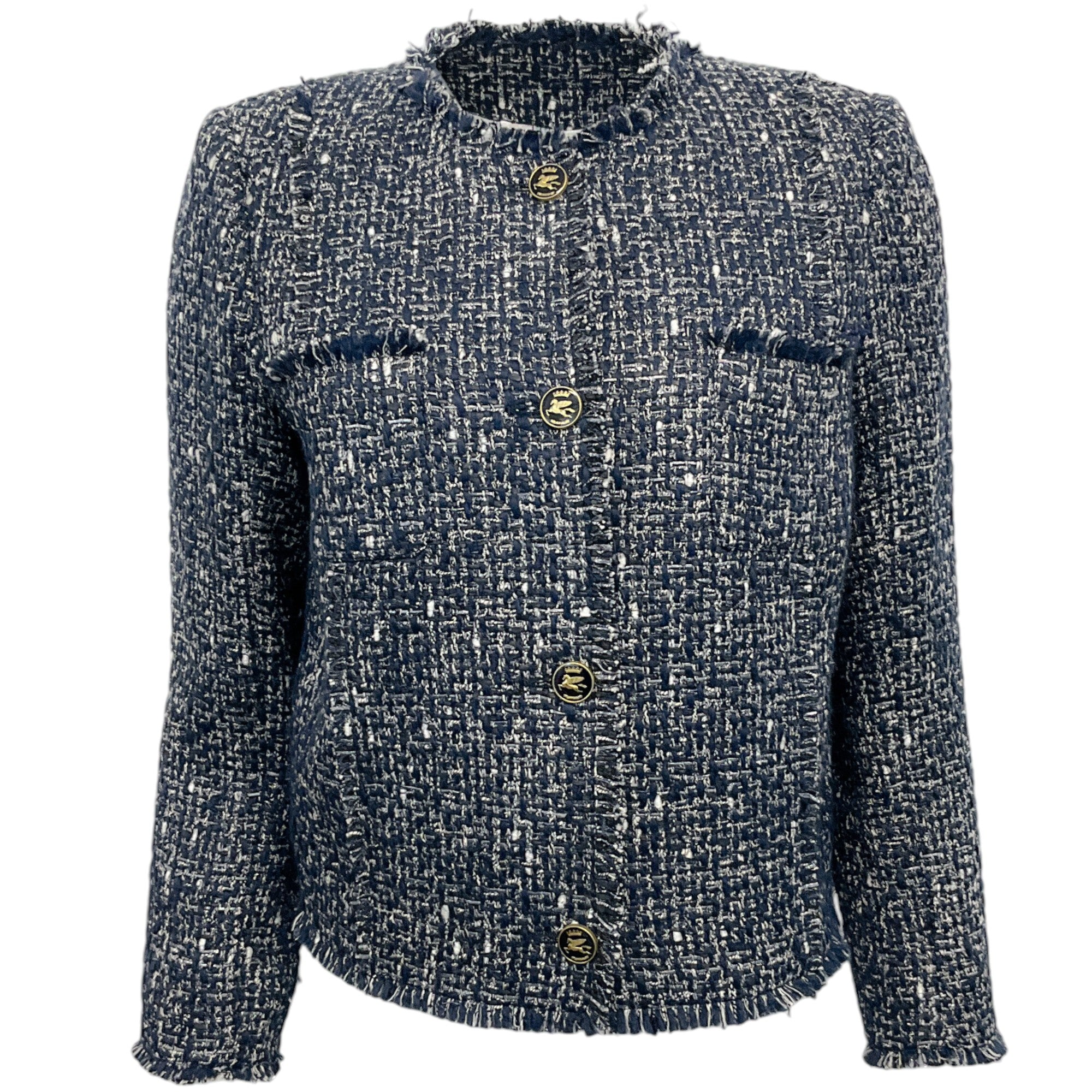 Etro Navy / White Tweed Jacket
