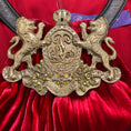 Load image into Gallery viewer, Ralph Lauren Collection Runway Crimson Fluid Velvet Plisse Halter Gown
