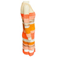 Load image into Gallery viewer, Kaufmanfranco Peach / Orange / Beige Mesh Tulle Trimmed Sequined Dress
