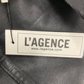 Load image into Gallery viewer, L'Agence Saturated Black Coated Janelle Slim Jacket

