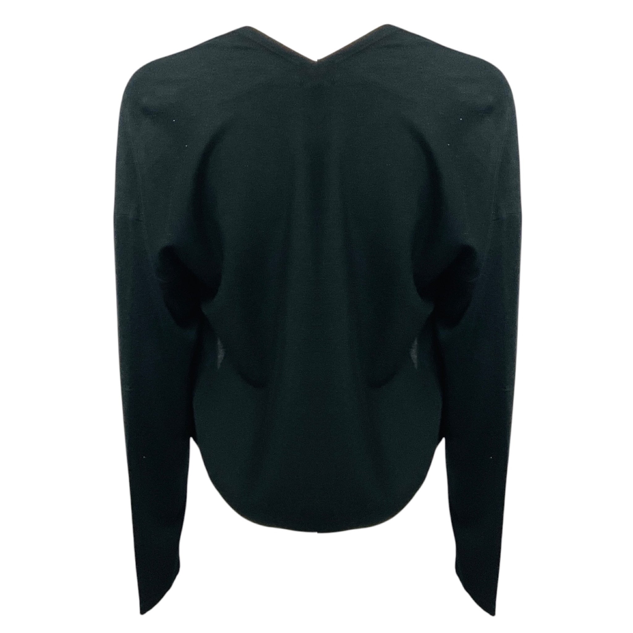Kinross Cashmere Black Open Front Silk and Cashmere Knit Cardigan Sweater