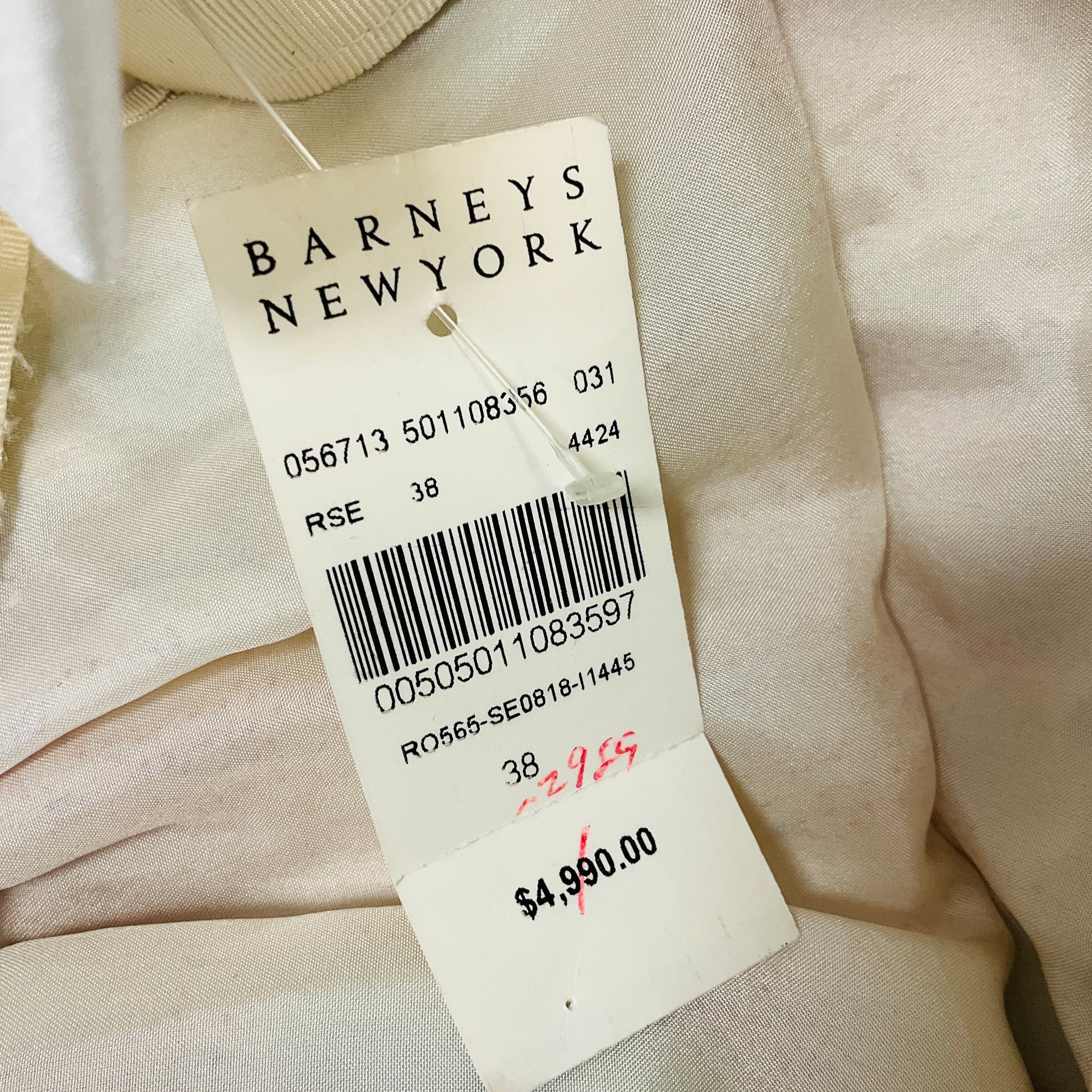 Nina Ricci Pastel Multi Tie Neck Tiered Silk Chiffon Mini Dress