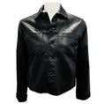 Load image into Gallery viewer, L'Agence Saturated Black Coated Janelle Slim Jacket
