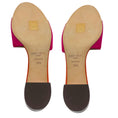 Load image into Gallery viewer, Jimmy Choo Fuchsia Pink / Orange Suede Leather Low Heel Slide Sandals
