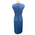 Load image into Gallery viewer, Narciso Rodriguez Blue Wool Twill Seam Dress
