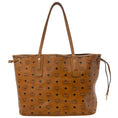 Load image into Gallery viewer, MCM Cognac Leather Reversible Liz Medium Tote Bag
