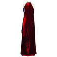 Load image into Gallery viewer, Ralph Lauren Collection Runway Crimson Fluid Velvet Plisse Halter Gown
