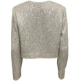 Load image into Gallery viewer, St. John Cream / Silver Knit Sequined Jacket
