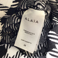 Load image into Gallery viewer, Alaia Black / White Short Sleeved Check Knit Playsuit
