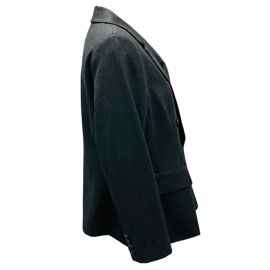 Peserico Charcoal Grey Double Breasted Wool Blazer