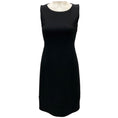 Load image into Gallery viewer, Akris Black Sleeveless Wool Shift Dress
