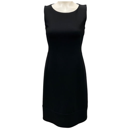 Akris Black Sleeveless Wool Shift Dress