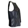 Load image into Gallery viewer, Akris Punto Black / White Polka Dotted Sleeveless Lambskin Leather Top
