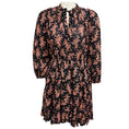 Load image into Gallery viewer, Ulla Johnson Black Multi Jet Print Brienne Floral Print Mini Dress
