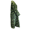 Load image into Gallery viewer, Marni Dark Olive 2020 Mid-Length Flared Cotton Jacquard Duster Coat
