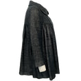 Load image into Gallery viewer, Giambattista Valli Black Linen / Silk Swing Jacket
