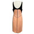 Load image into Gallery viewer, Narciso Rodriguez Blush Pink / Black Colorblock Sleeveless Wool Crepe Midi Dress
