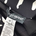 Load image into Gallery viewer, Dolce & Gabbana Black / White Zebra Printed Long Sleeved Crepe Dress
