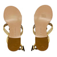 Load image into Gallery viewer, Gianvito Rossi Gold Metallic Capua Braided Leather Sandals
