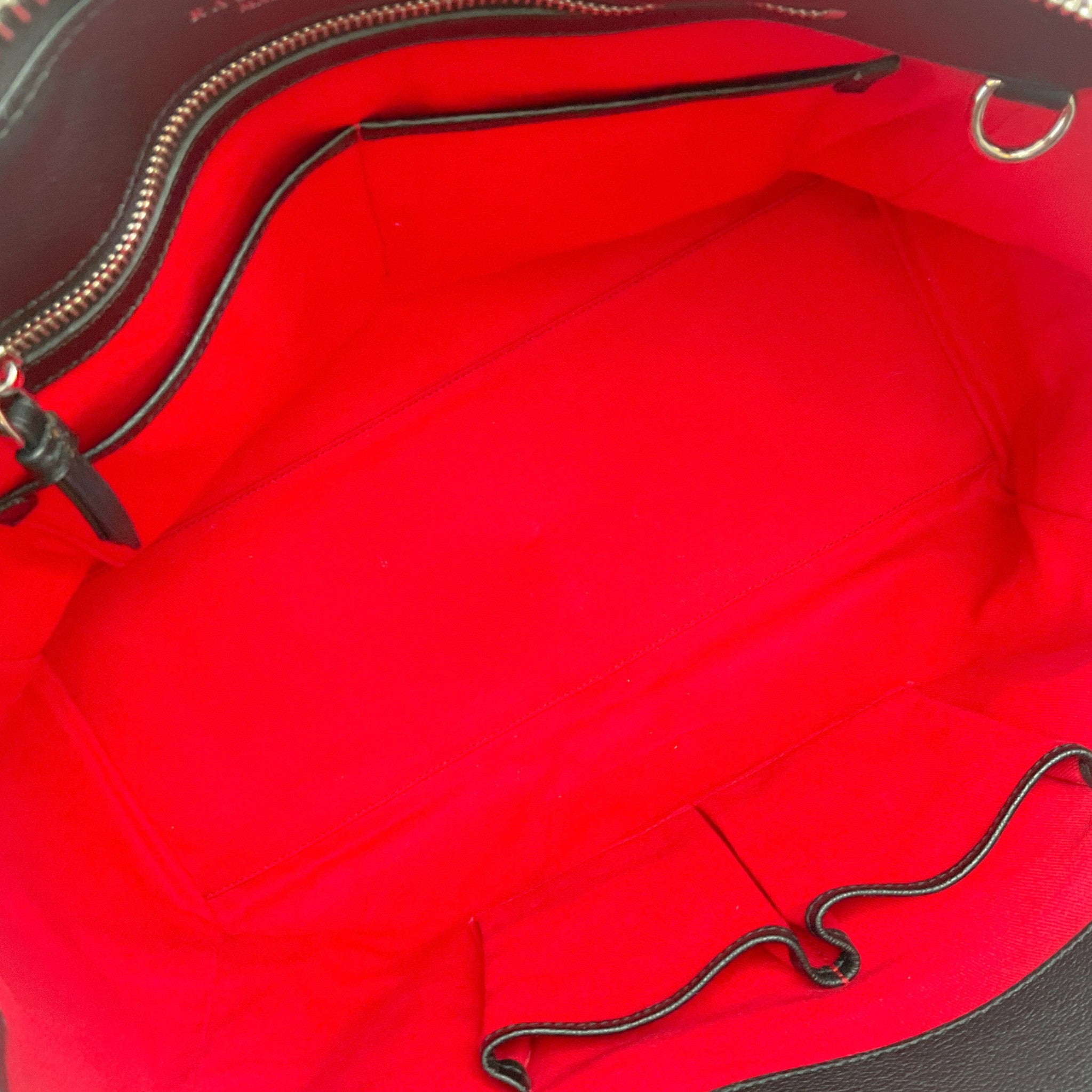 Ralph Lauren Black Leather Soft Ricky 33 Bag