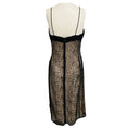 Load image into Gallery viewer, Narciso Rodriguez Black / Nude Lace Overlay Sleeveless Midi Cocktail Dress
