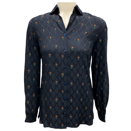 Etro Marine 2024 Floral Embroidered Shirt