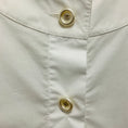 Load image into Gallery viewer, Chanel White CC Logo Pearl Button Cotton Blouse
