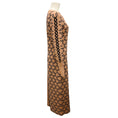 Load image into Gallery viewer, Temperley London Tan / Black Printed Long Sleeved Knit Midi Dress
