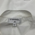 Load image into Gallery viewer, Chanel White CC Logo Pearl Button Cotton Blouse

