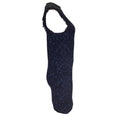 Load image into Gallery viewer, Piece d'Anarchive Navy Blue / Black Fringed Sleeveless Jacquard Knit Dress
