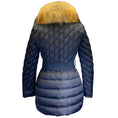 Load image into Gallery viewer, Moncler Black Down Belted Puffer Coat with Fur Collar
