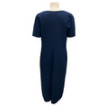 Load image into Gallery viewer, Jil Sander Blue Short Sleeved Wool Crepe Dress
