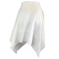 Load image into Gallery viewer, Alexandre Vauthier White Asymmetric Hem Stretch Knit Skirt
