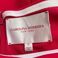 Load image into Gallery viewer, Carolina Herrera Raspberry Off-the-Shoulder Crepe Midi Dress
