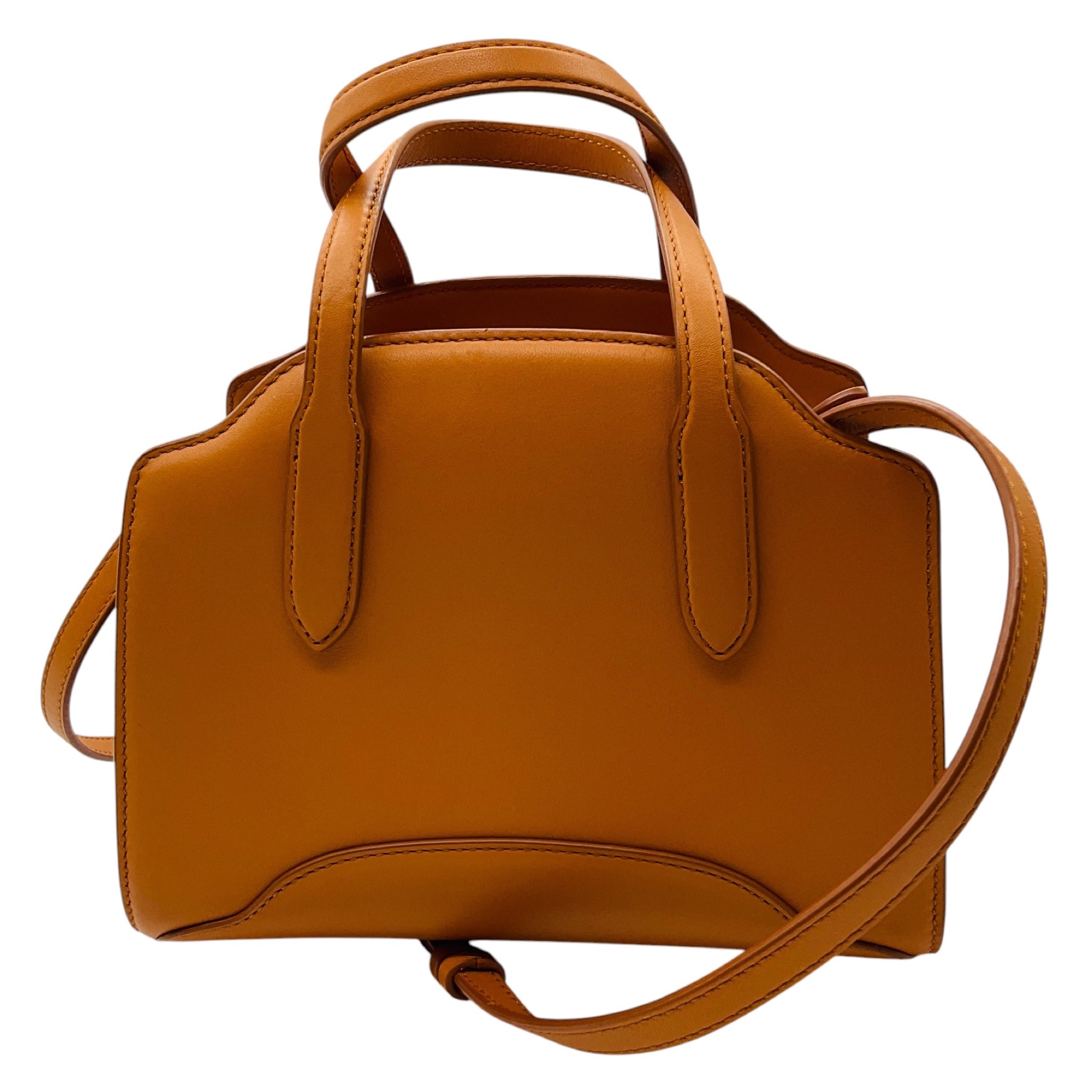 Loro Piana Tan Sesia Micro Smooth Satin Calf Leather Handbag